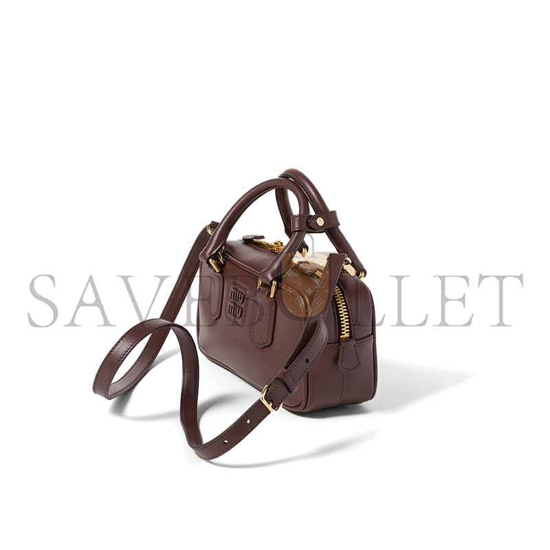 MIU MIU ARCADIE LEATHER BAG 5BB142 (22*10.5*7.5cm) MIU MIU ARCADIE LEATHER BAG 5BB142 (22*10.5*7.5cm)